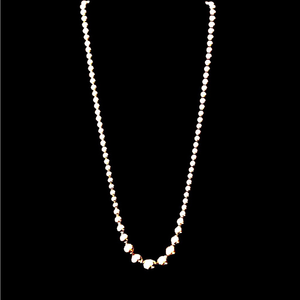 $312 24 & 1/2" Graduated Designer Estate Sterling Bead Necklace